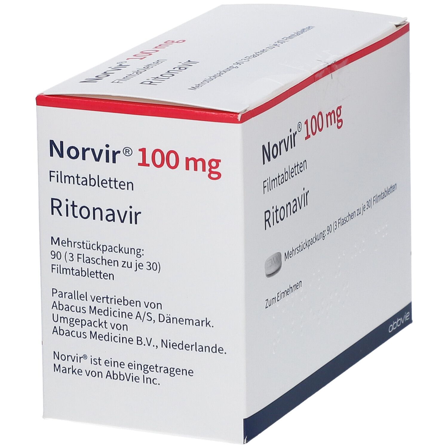 Norvir 100 mg Filmtabletten 90 St