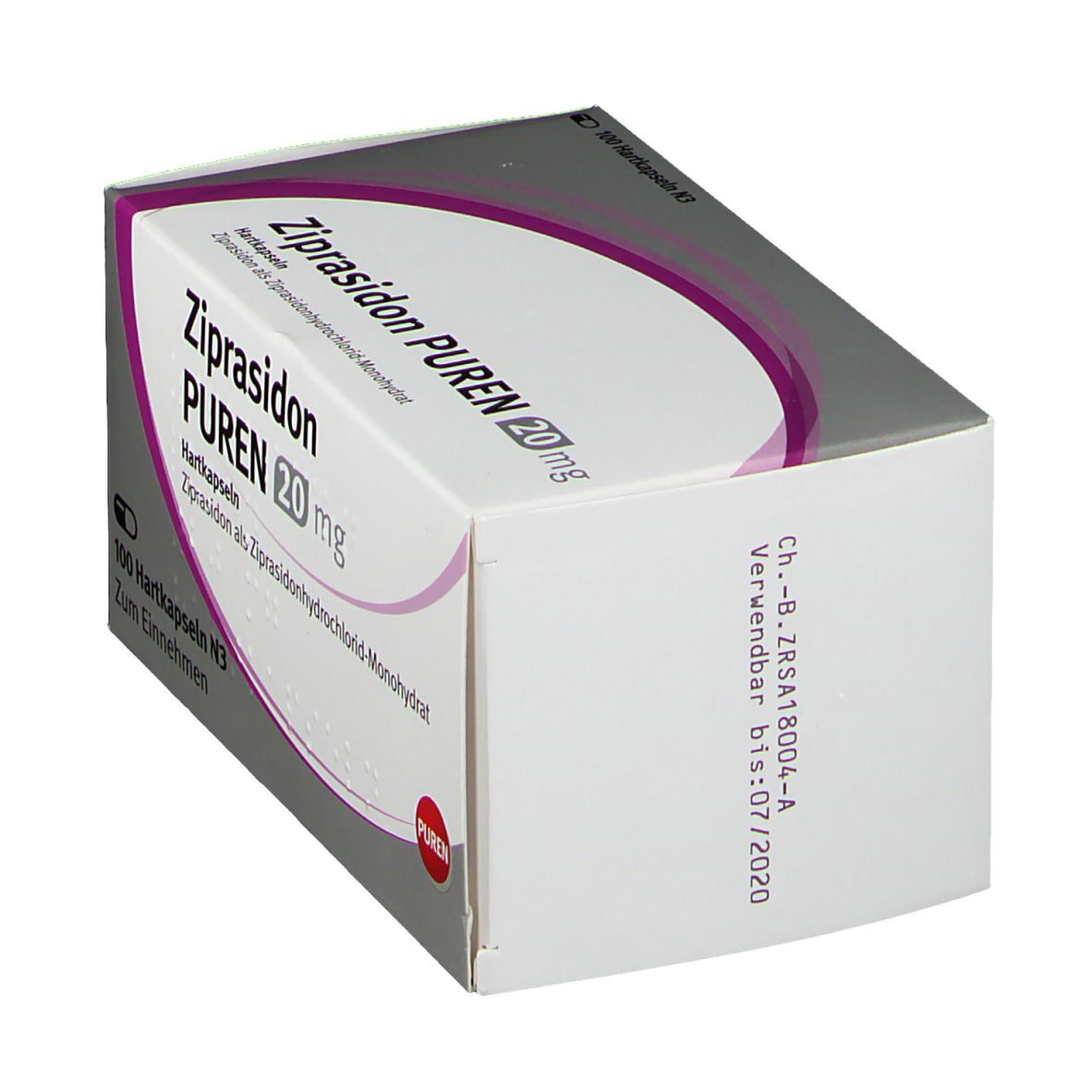 Ziprasidon Puren 20 mg Hartkapseln 100 St