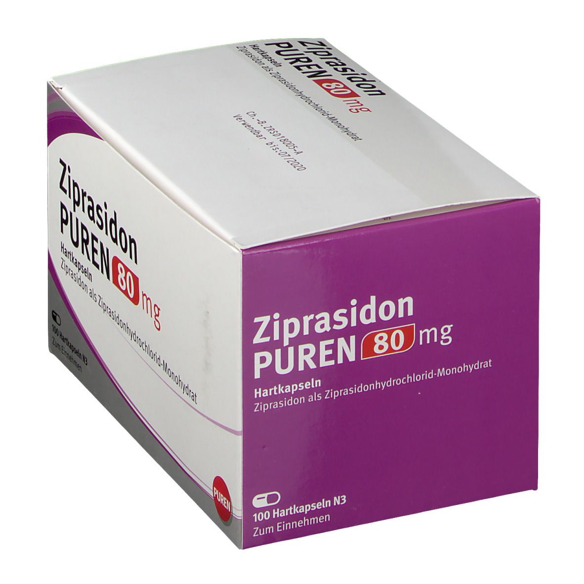 Ziprasidon Puren 80 mg Hartkapseln 100 St