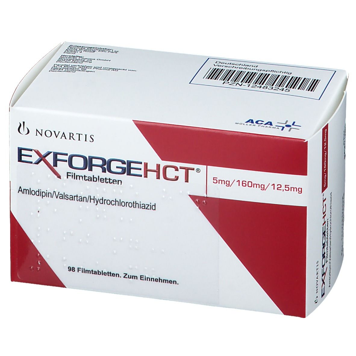 Exforge Hct 98 St Mit Dem E Rezept Kaufen Shop Apotheke