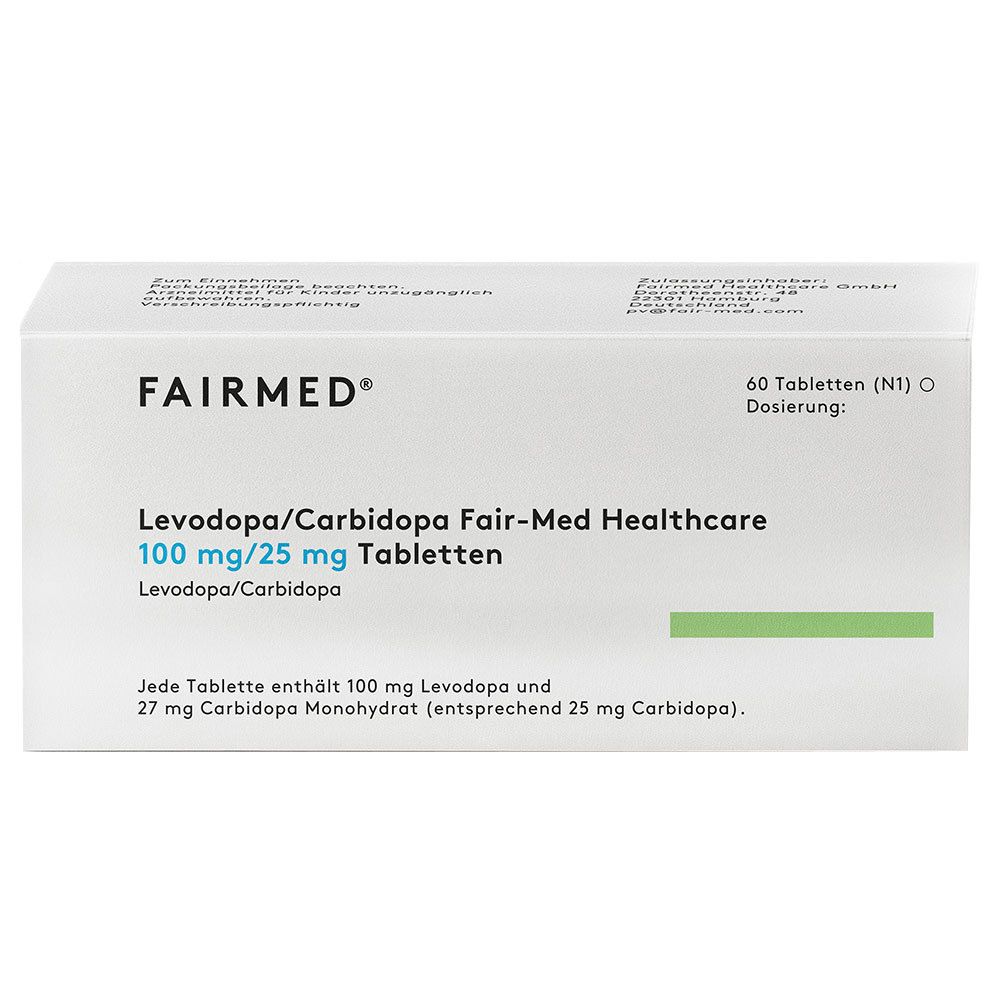 Levodopa/Cardidopa Fairmed® 100 mg/25 mg