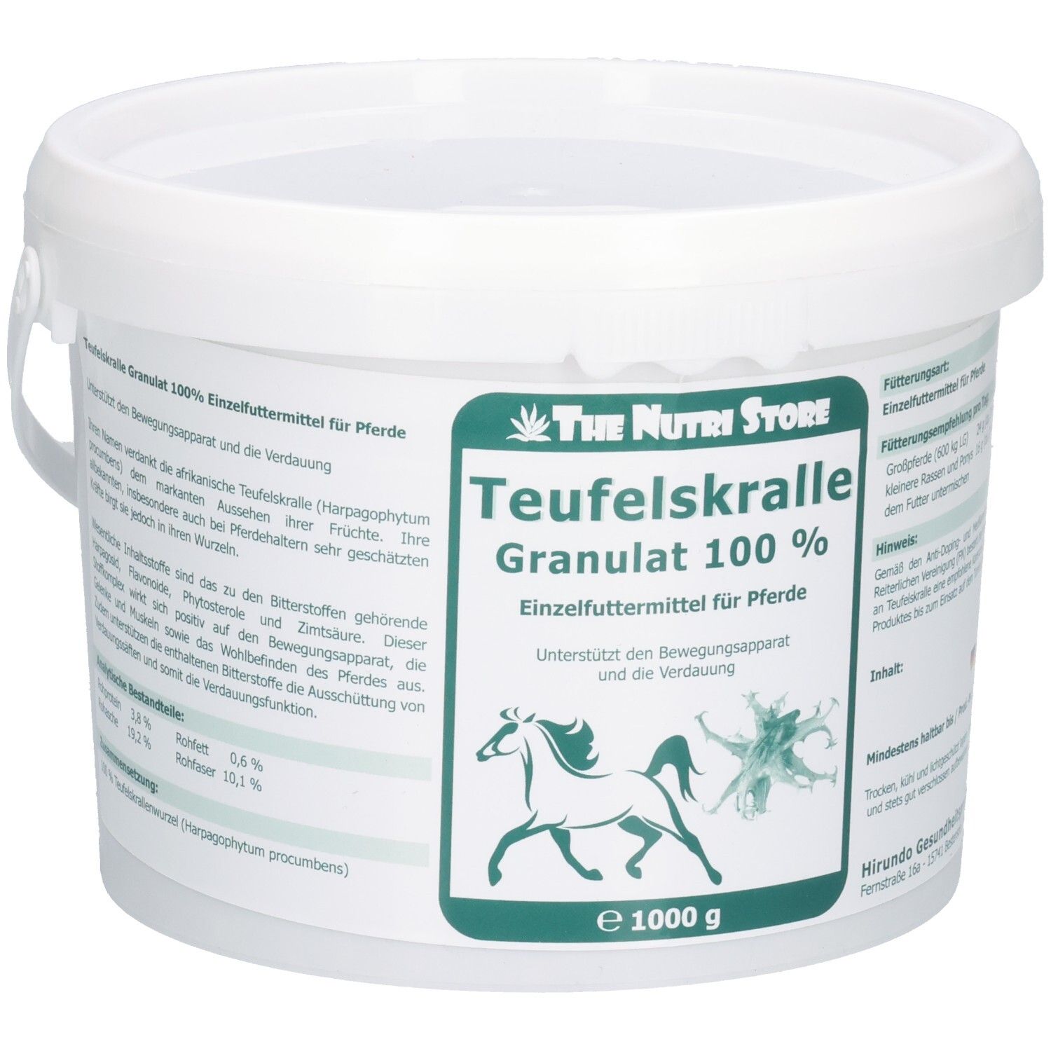 Teufelskralle 100% Granulat für Pferde 1000 g
