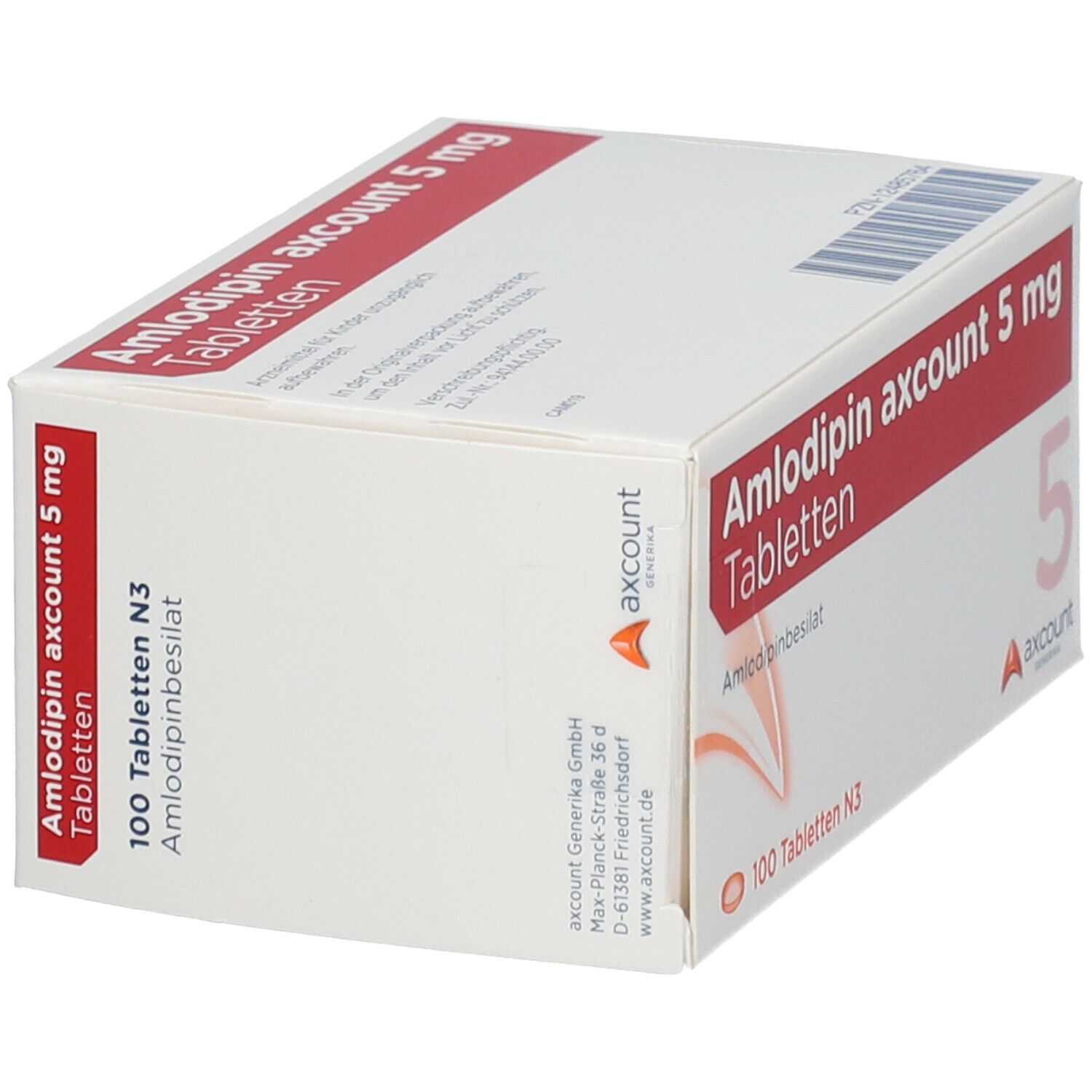 Amlodipin axcount 5 mg Tabletten 100 St