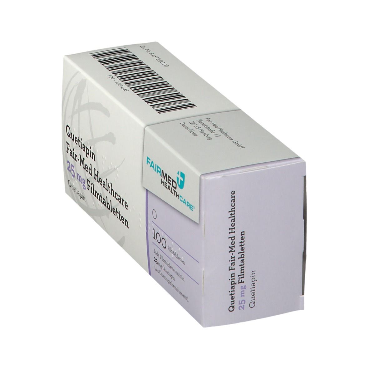 Quetiapin Fair-Med Healthcare 25 mg 100 St mit dem E-Rezept kaufen ...