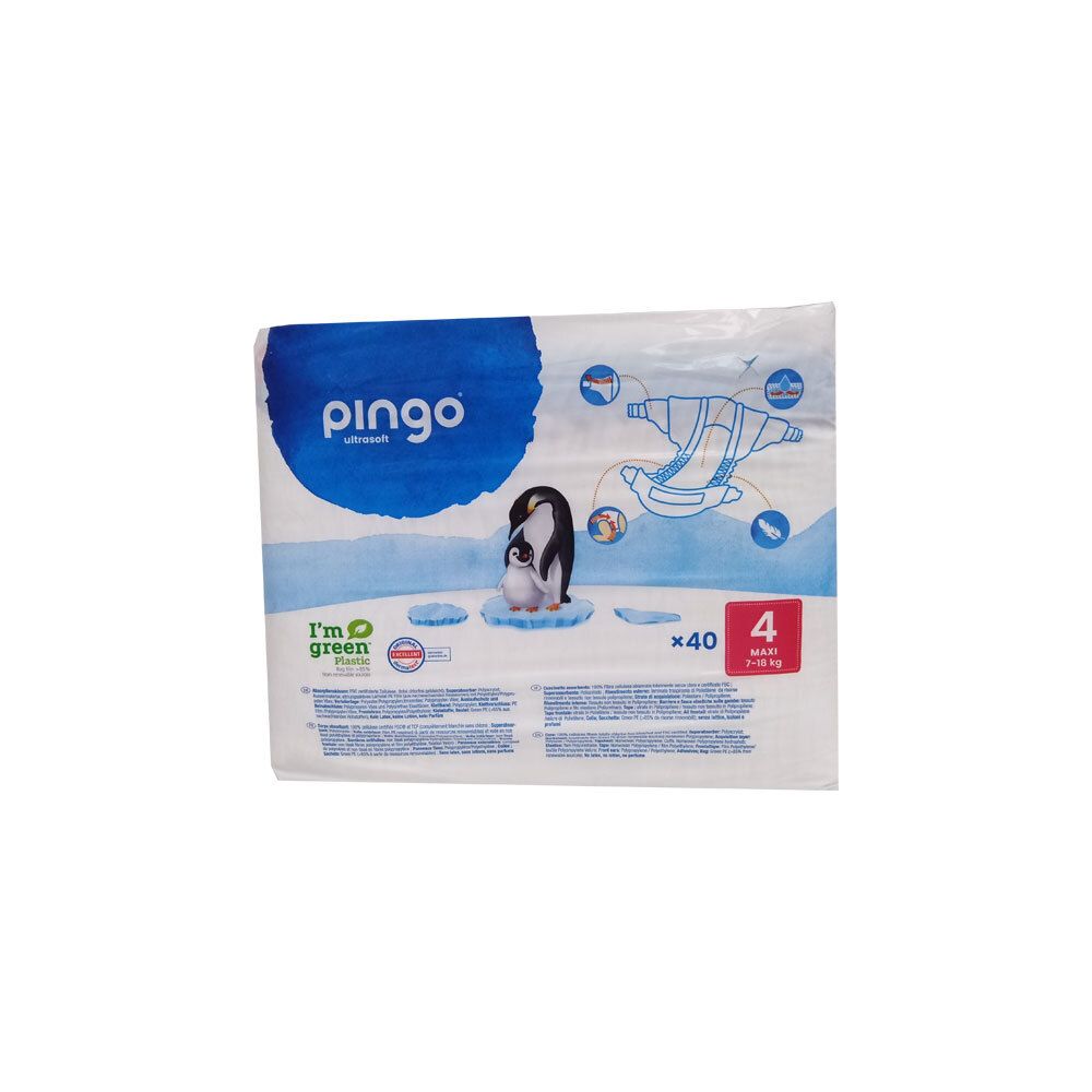 BIO Windeln maxi 7-18 kg Pinguin Pingo Swiss 40 St