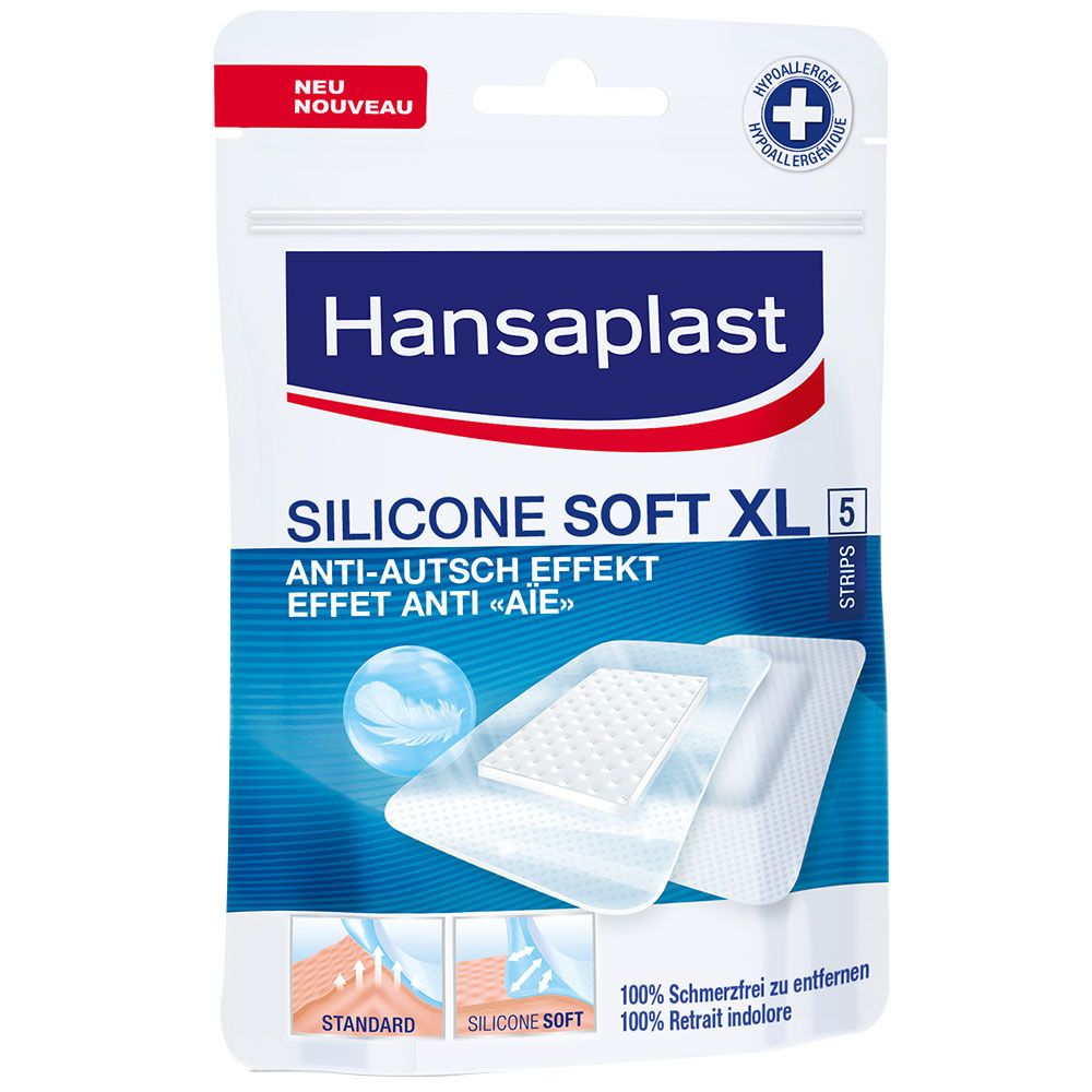 Hansaplast Silicone Soft XL 72 x 50 mm