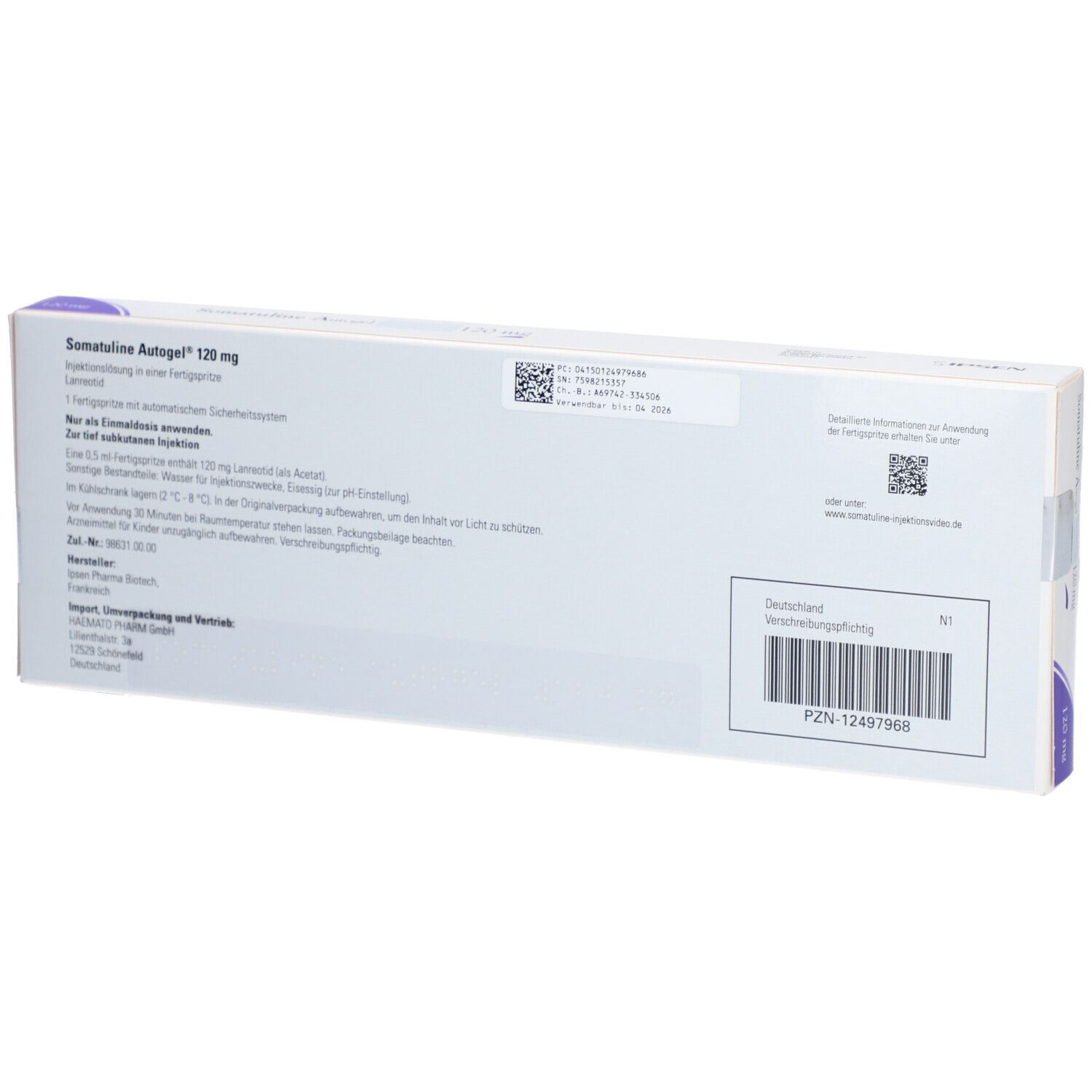 Somatuline Autogel 120 mg