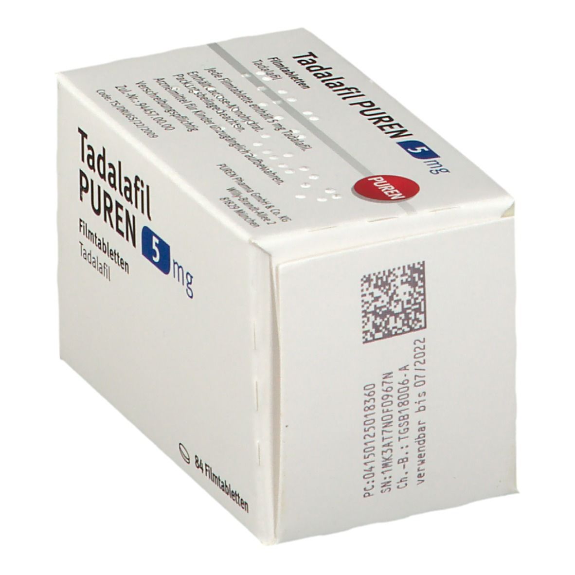 Tadalafil PUREN 5 mg