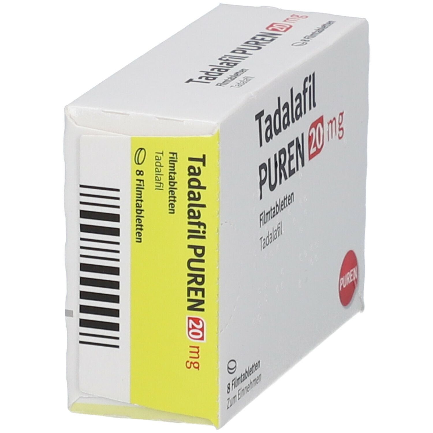 Tadalafil Puren 20 mg Filmtabletten 8 St