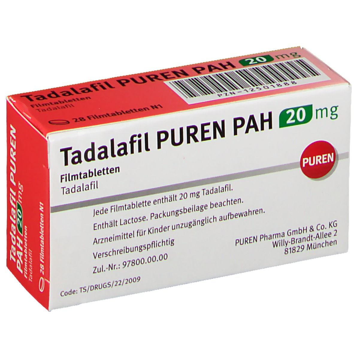 Tadalafil PUREN PAH 20 mg