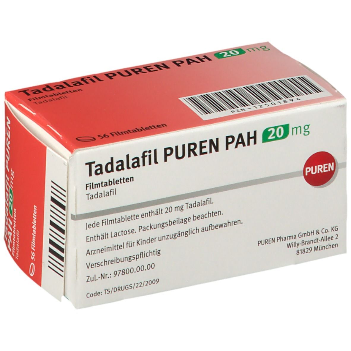 Tadalafil PUREN PAH 20 mg