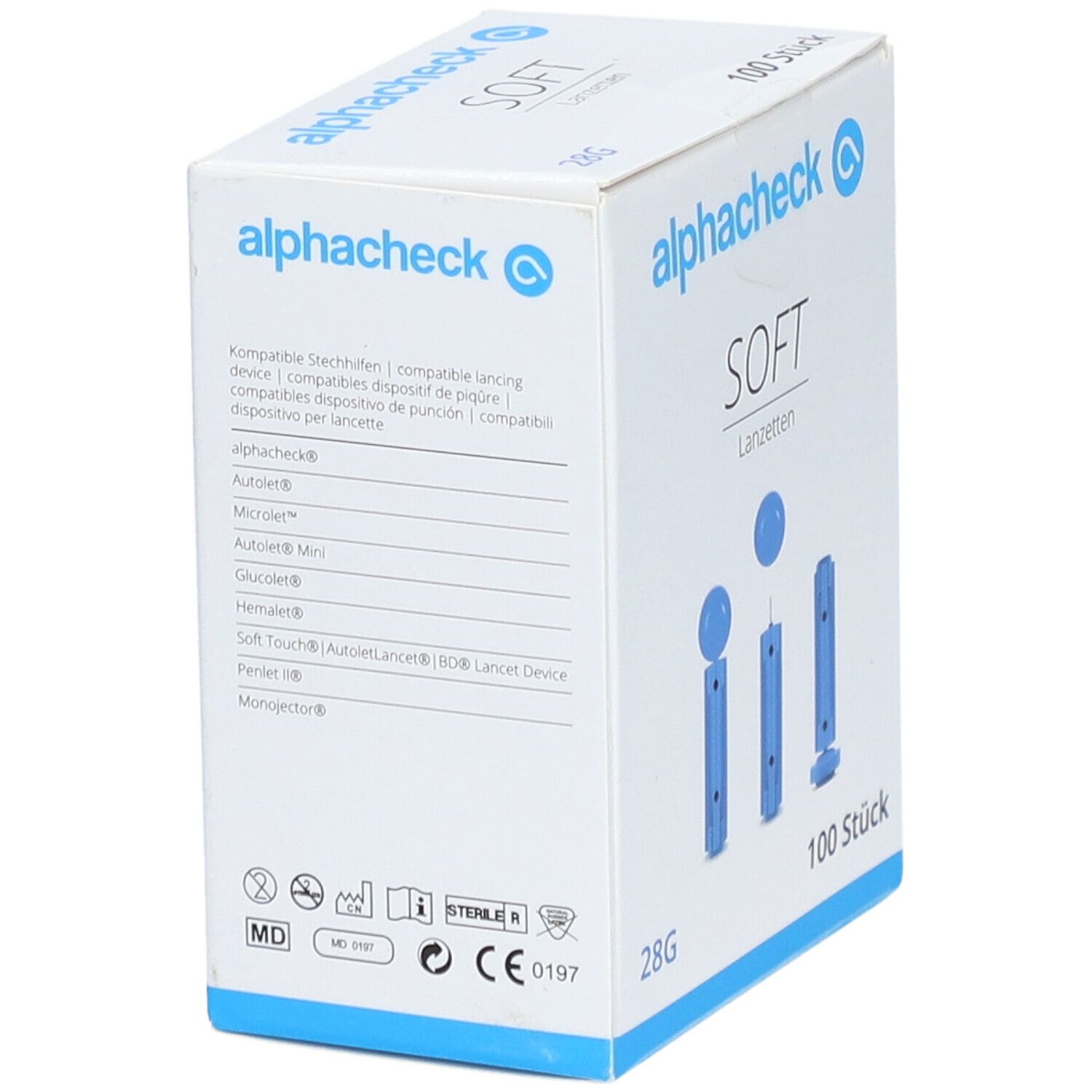 Alphacheck soft Lanzetten 28 G