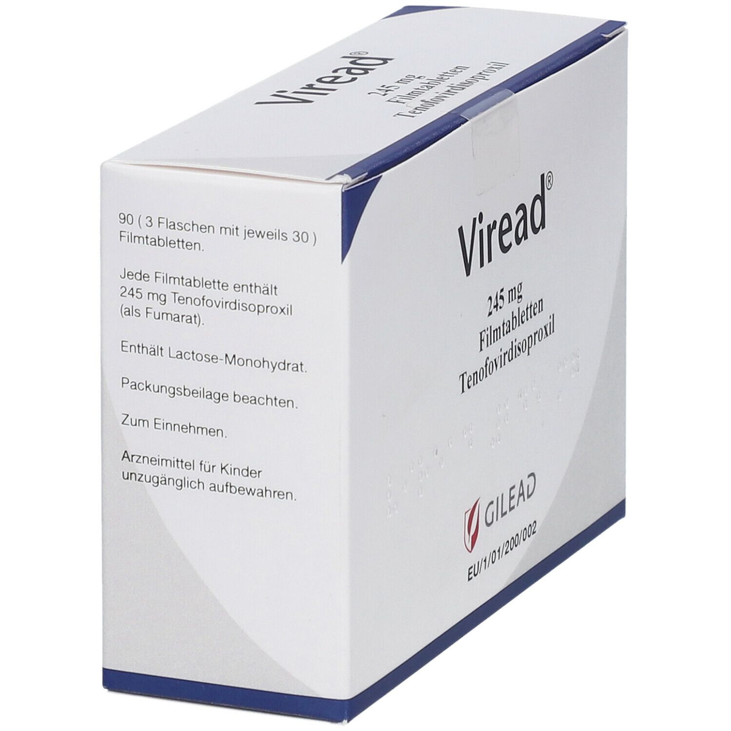 Viread 245 Mg 3x30 St Mit Dem E-Rezept Kaufen - Shop Apotheke