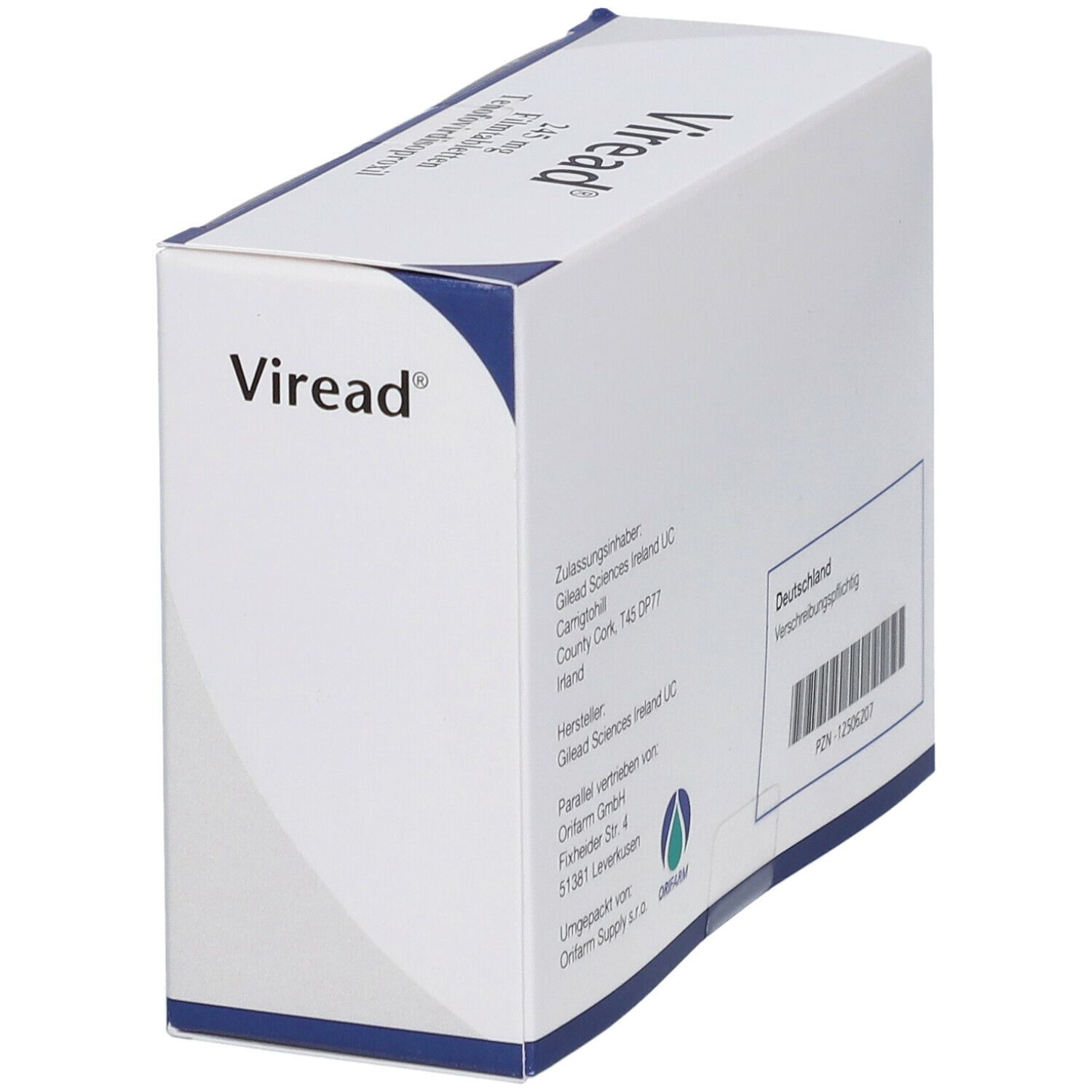 Viread 245 Mg 3x30 St Mit Dem E-Rezept Kaufen - Shop Apotheke