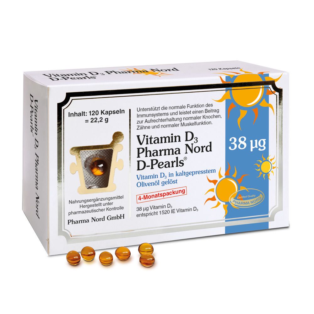 Vitamin D3 Pharma Nord D-Pearls® 38 µg