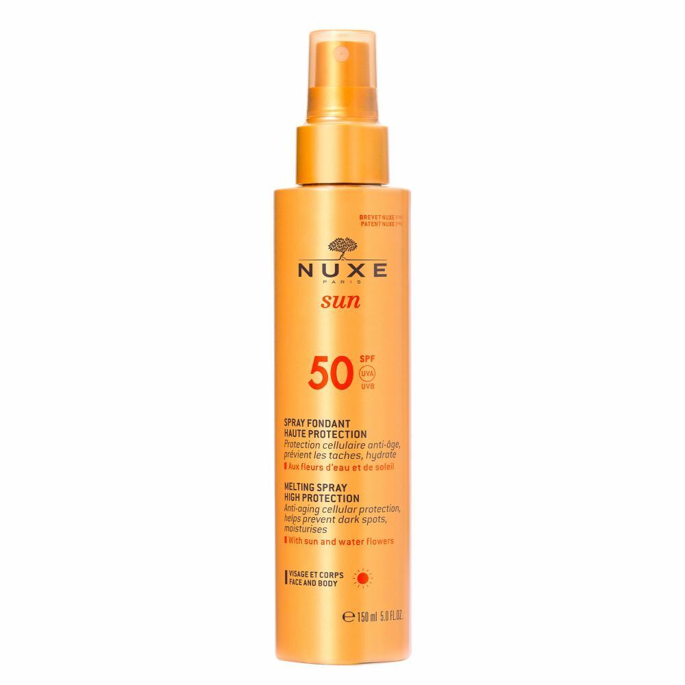 NUXE Zartschmelzendes Sonnenschutzspray für Gesicht und Körper LSF 50