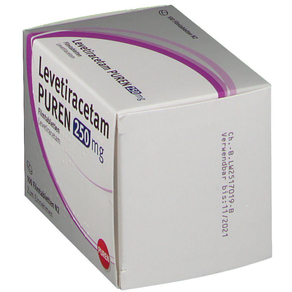 Levetiracetam Puren 250 mg Filmtabletten 100 St