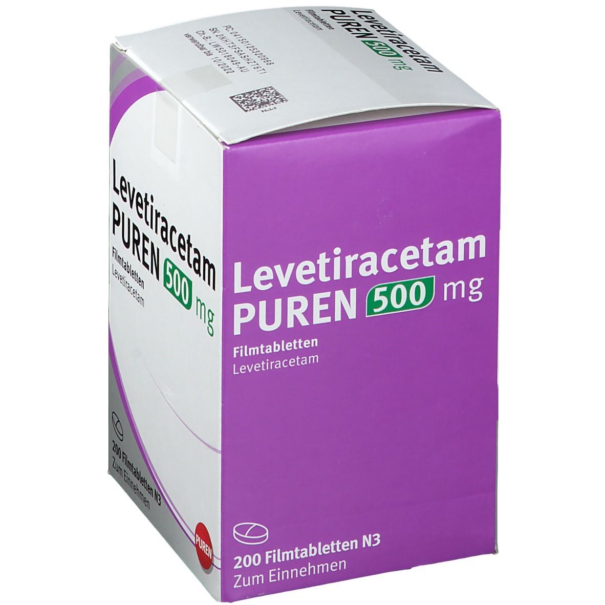 Levetiracetam Puren 500 mg Filmtabletten 50 St