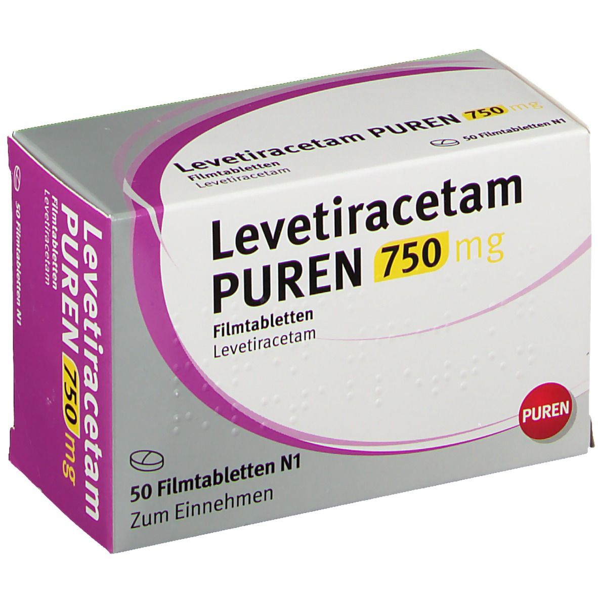 Levetiracetam PUREN 750 mg