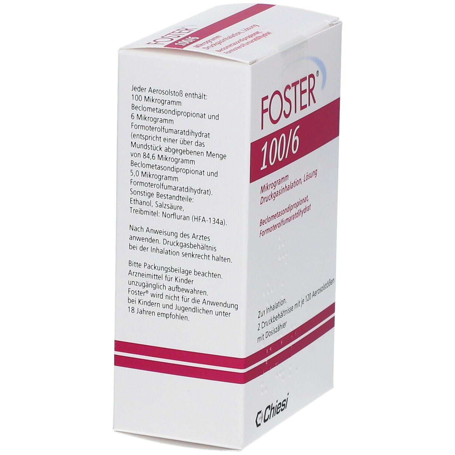 Foster 100/6 µg 120 Hub Dosieraerosol 2 St