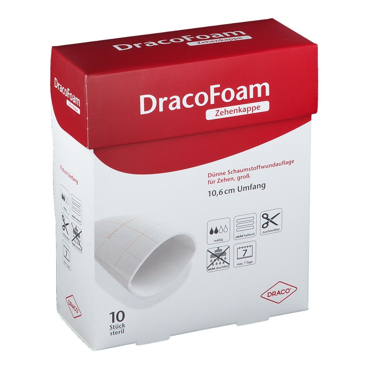 DracoFoam Zehenkappe bis 10,6 cm