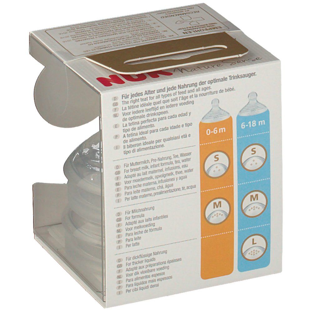 NUK® Nature Sense Trinksauger Größe 0 bis 6 Monaten M