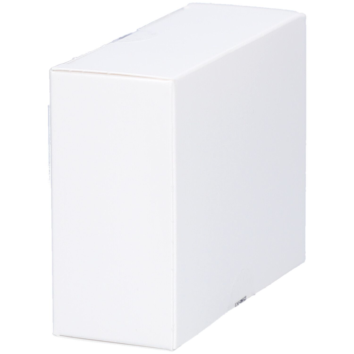 Weiße rechteckige Verpackung, leicht schräg. Keine weiteren Details sichtbar.