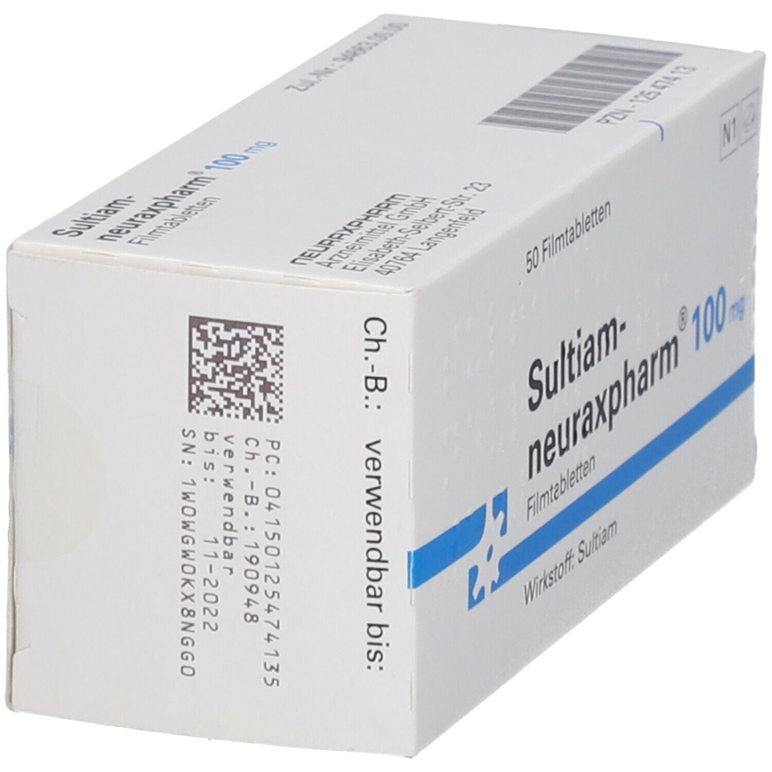 SULTIAM-neuraxpharm 100 mg Filmtabletten 50 St