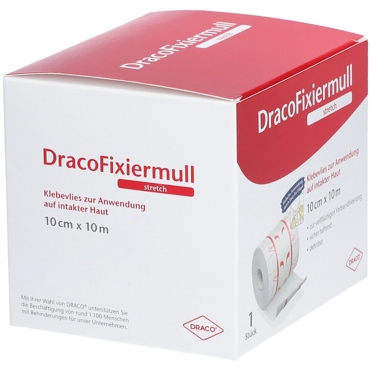 Dracofixiermull stretch 10 cmx10 m