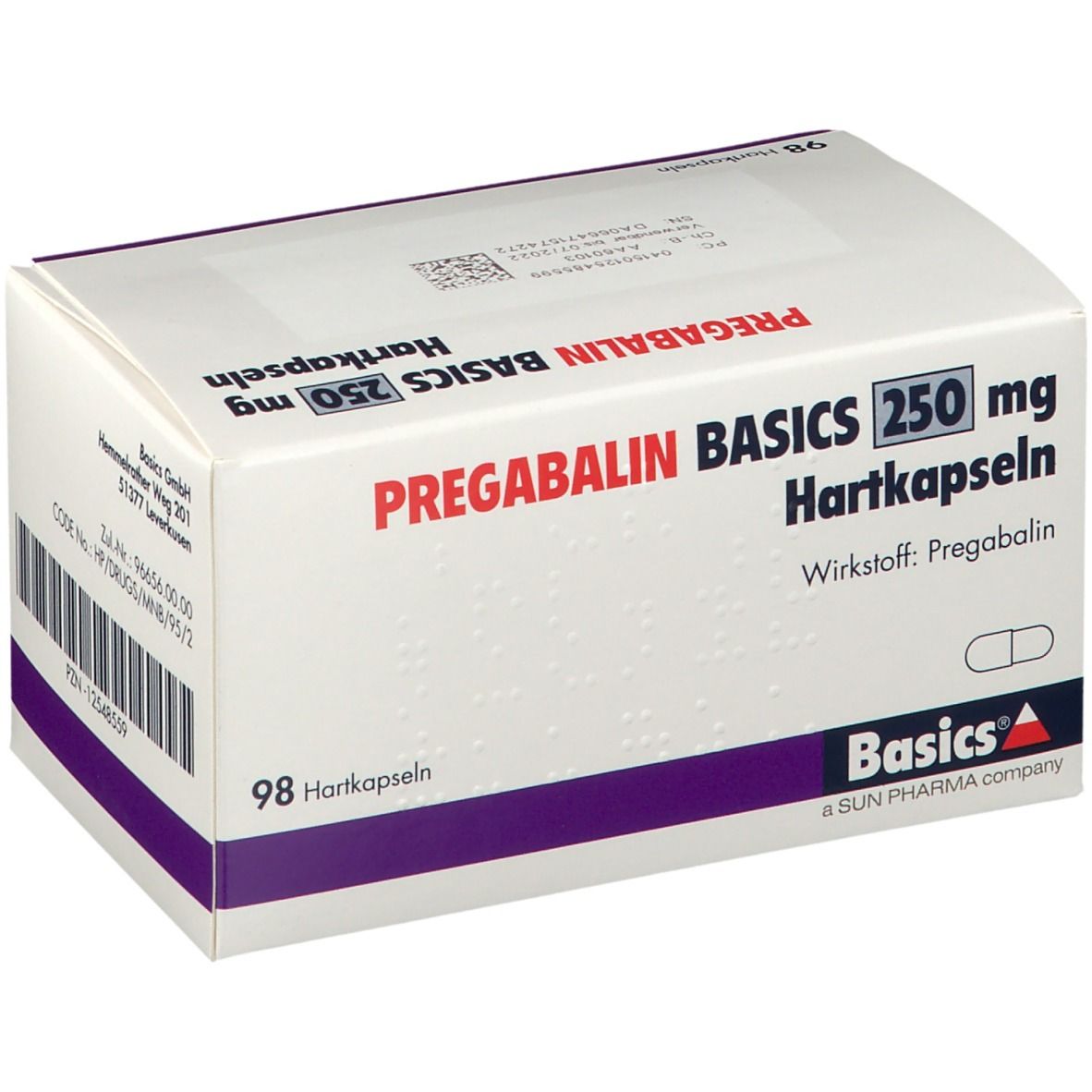 PREGABALIN BASICS 250 mg