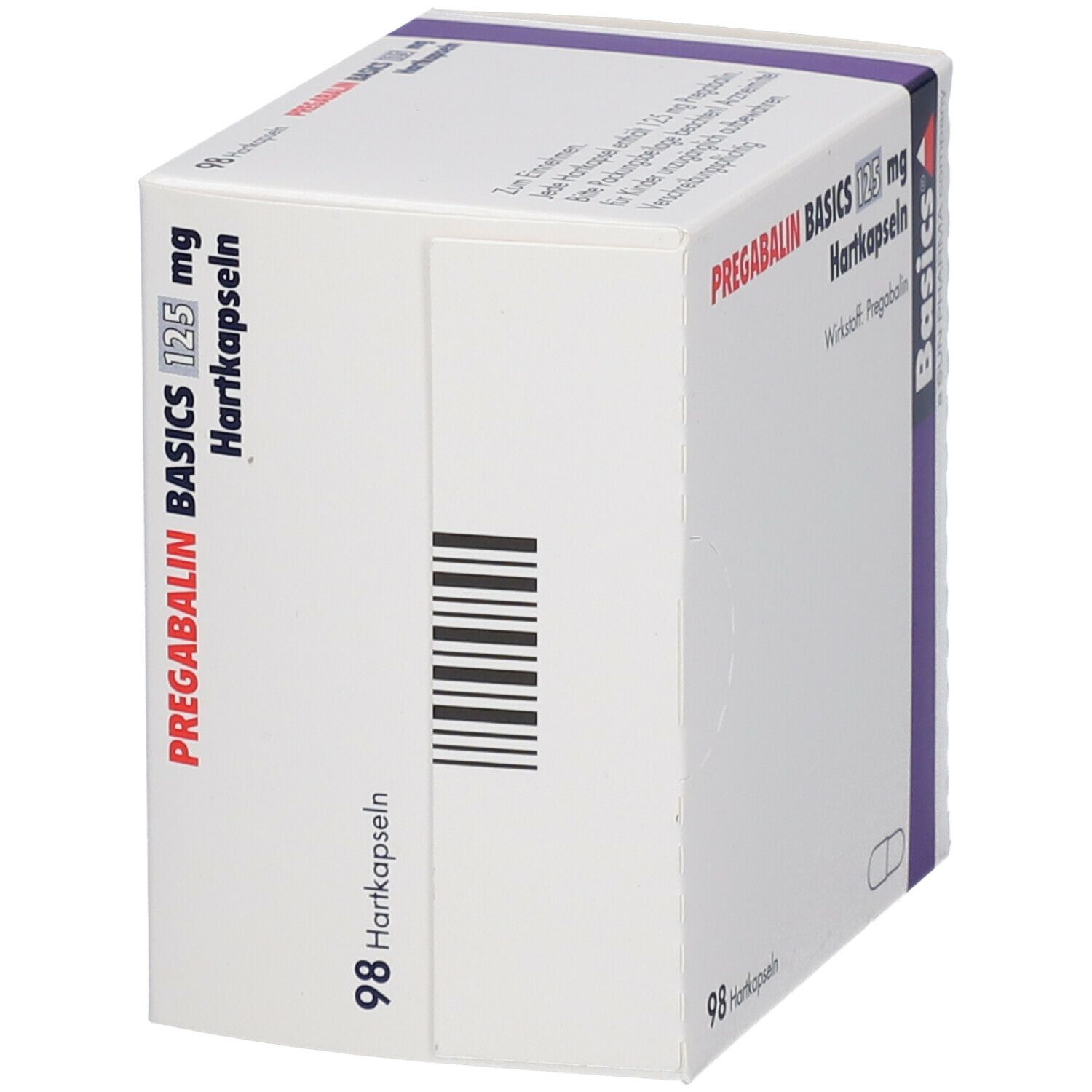 Pregabalin Basics 125 mg Hartkapseln 98 St