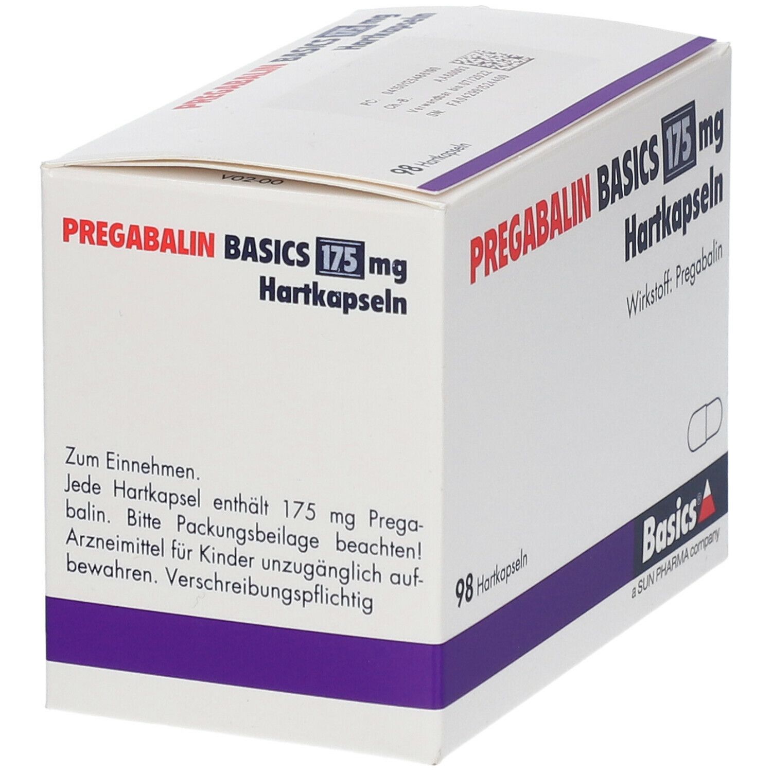 Pregabalin Basics 175 mg Hartkapseln 98 St