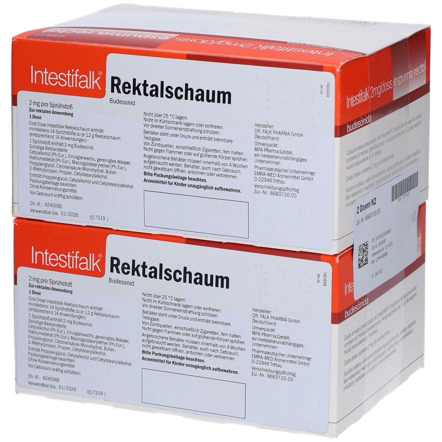 INTESTIFALK Rektalschaum 2x14 Hub