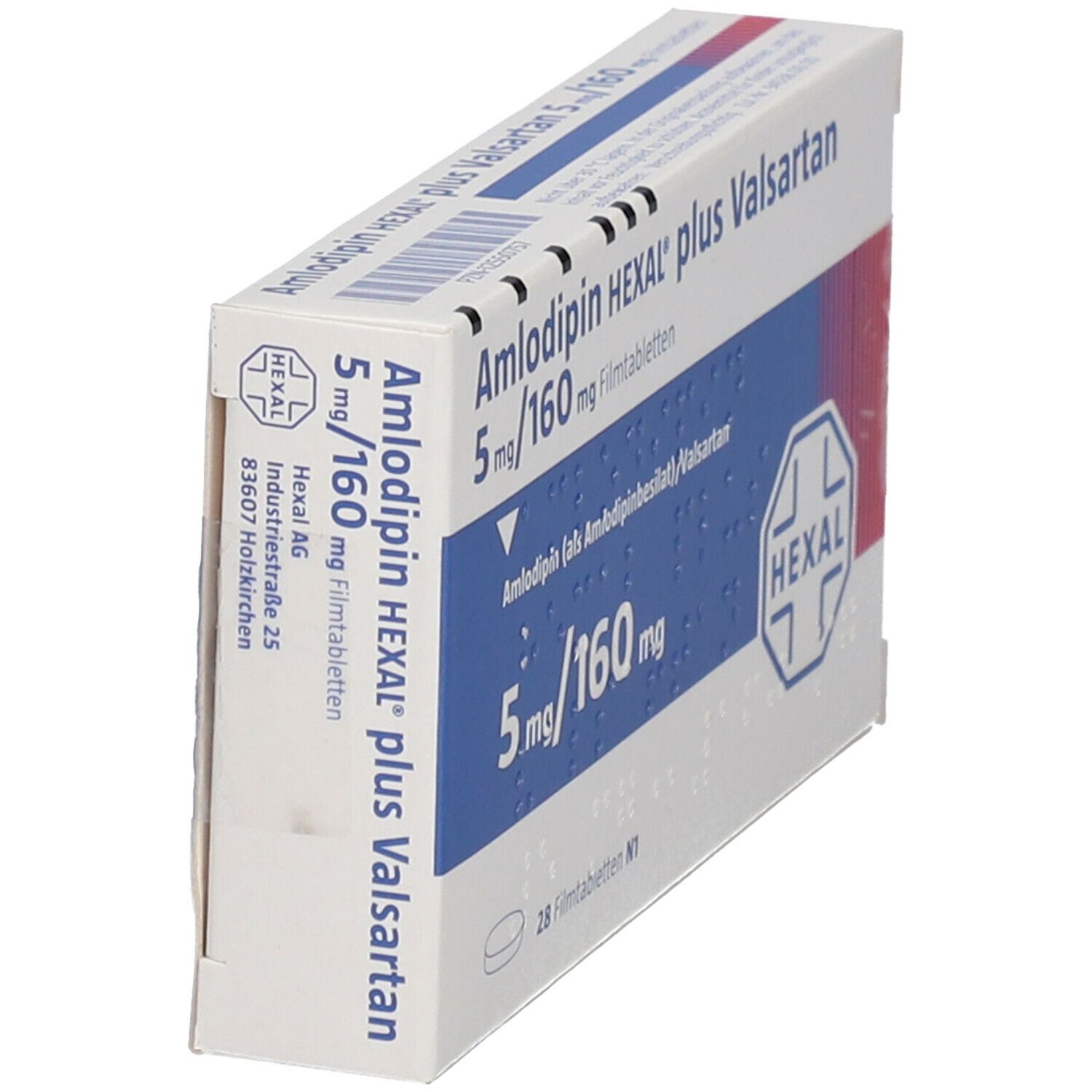 Amlodipin Hexal plus Valsartan 5mg/160mg Filmtab. 28 St Filmtabletten