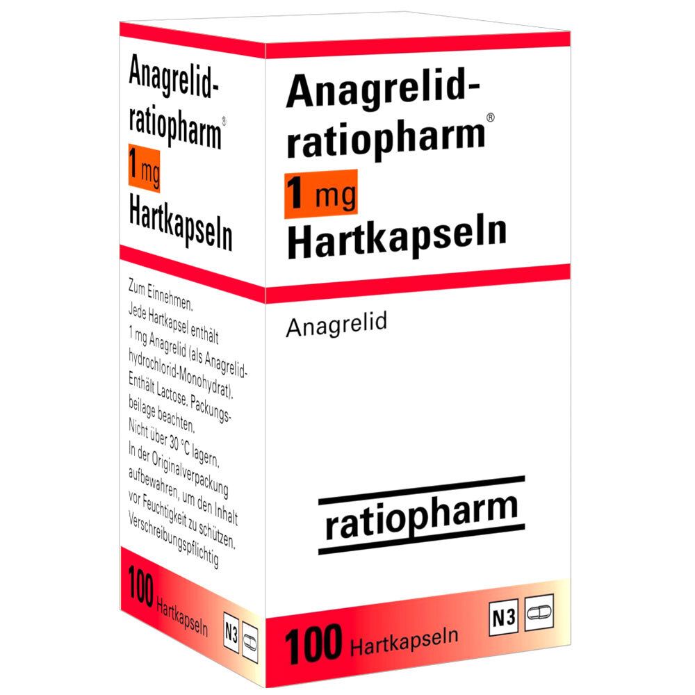 Anagrelid-ratiopharm® 1 mg