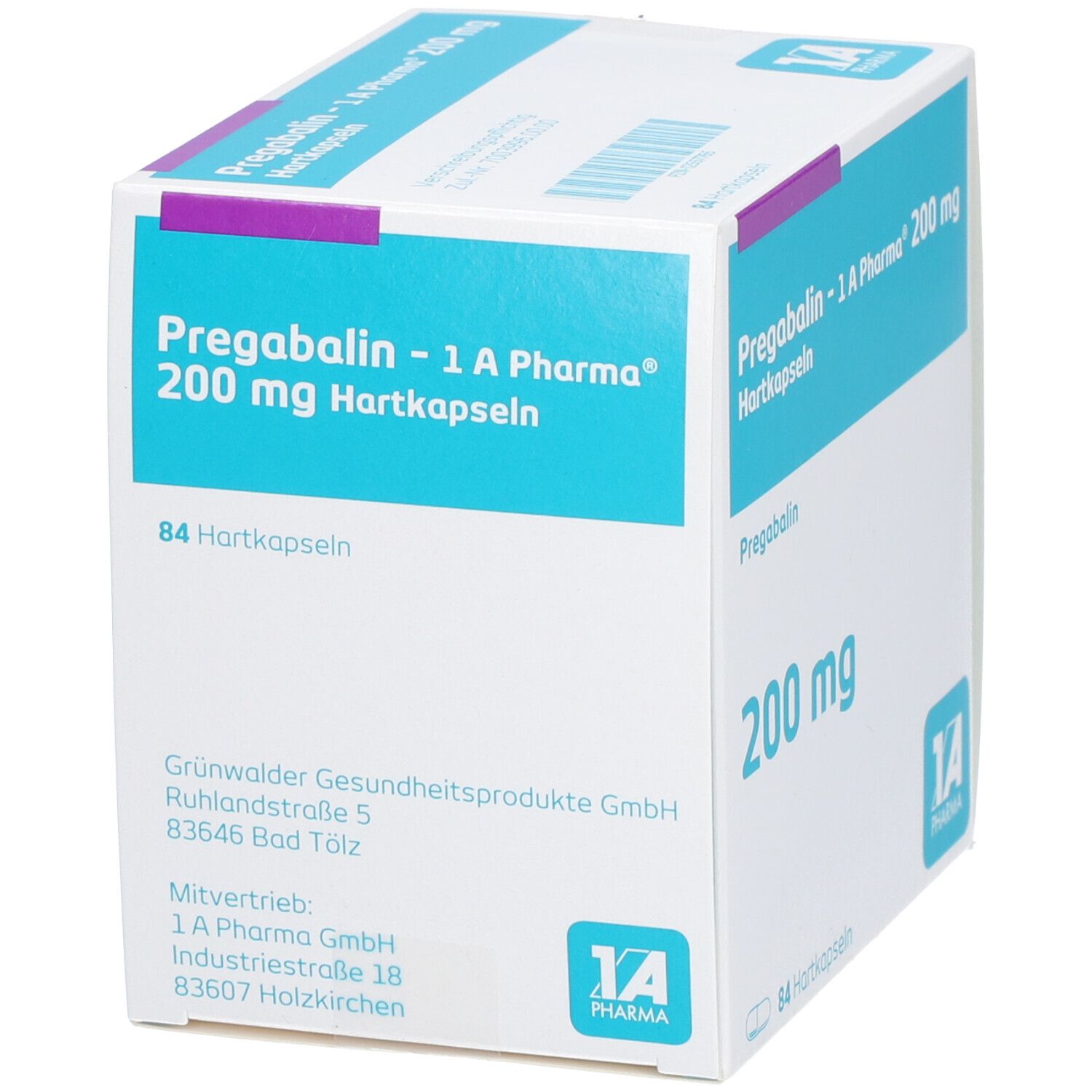 Pregabalin-1A Pharma 200 mg Hartkapseln 84 St