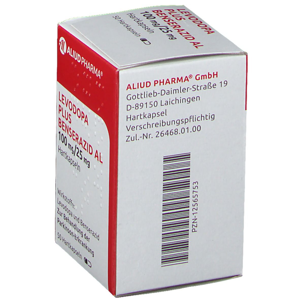 Levodopa plus Benserazid AL 200 mg/50 mg Hartkaps. 50 St Hartkapseln