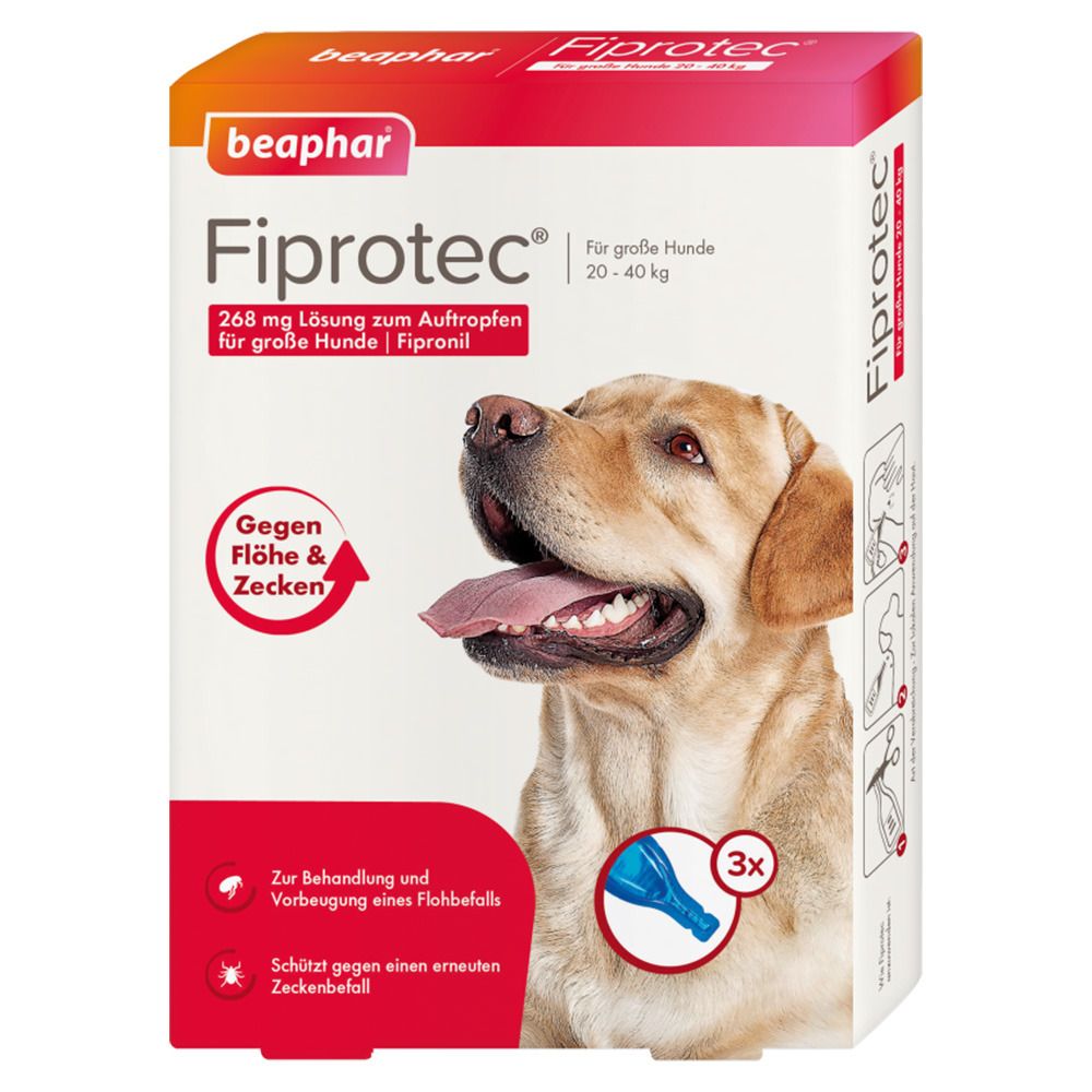 Fiprotec® 268 mg Lösung zum Auftropfen für große Hunde