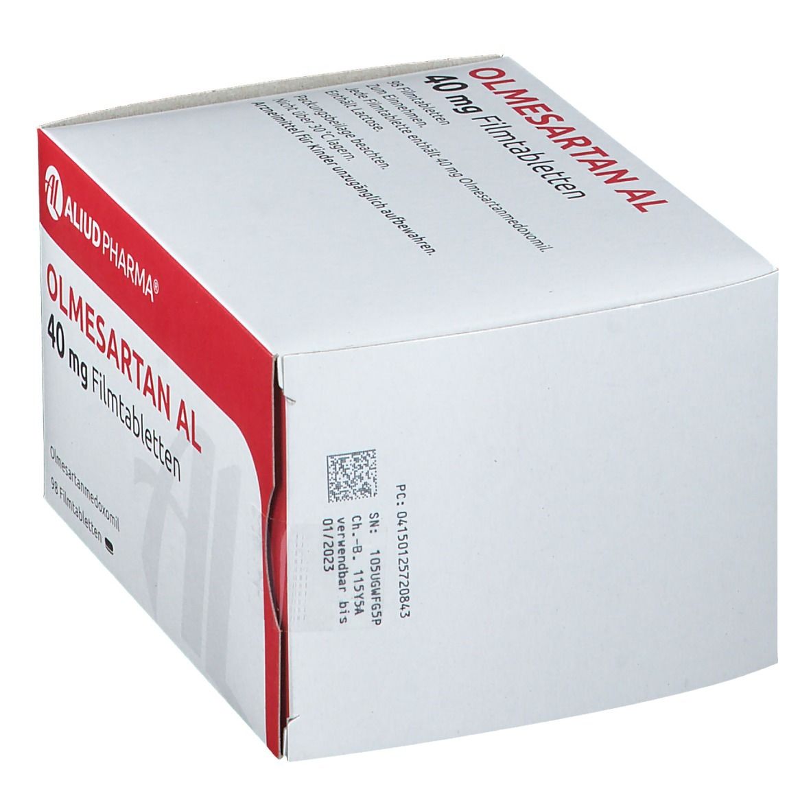 Olmesartan AL 40 mg Filmtabletten 98 St