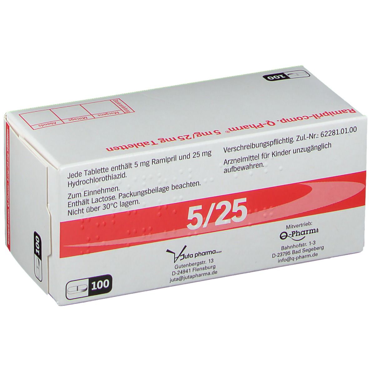 Ramipril-comp. Q-Pharm® 5 mg/25 mg