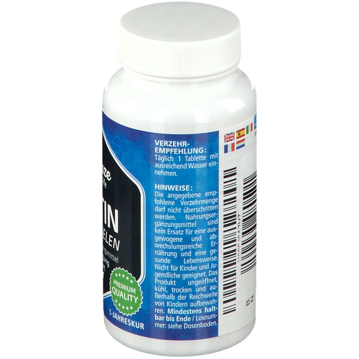 BIOTIN 10 mg hochdosiert + Zink + Selen