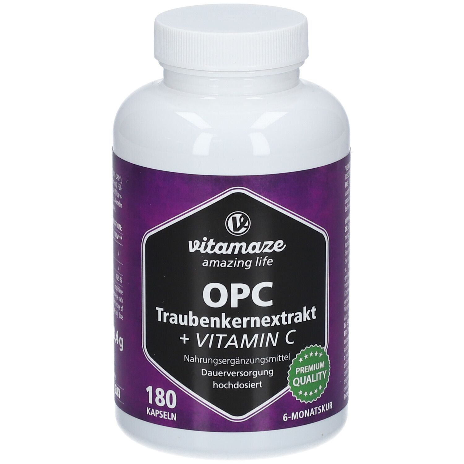 Vitamaze OPC TRAUBENKERNEXTRAKT hochdosiert + Vitamin C