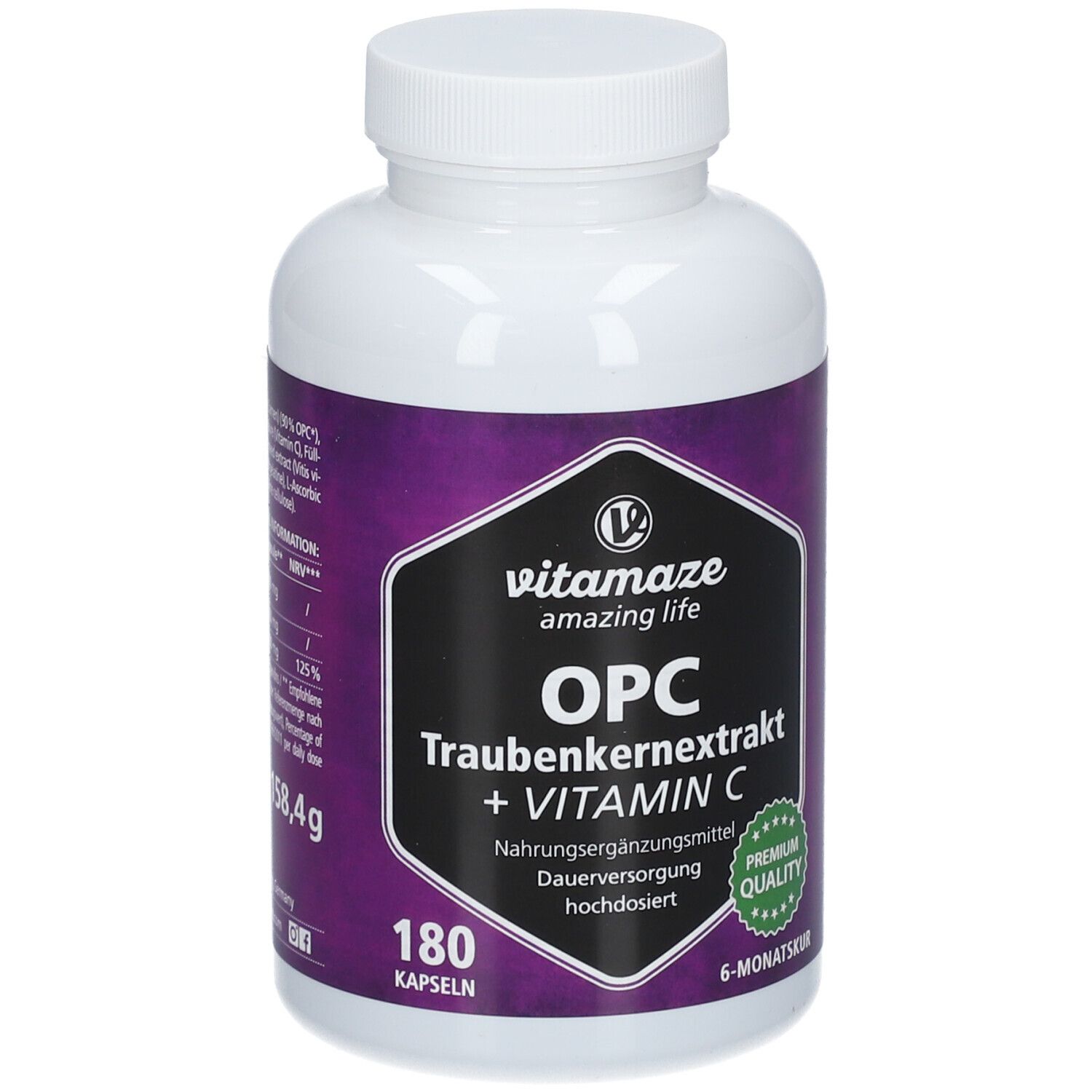 Vitamaze OPC TRAUBENKERNEXTRAKT hochdosiert + Vitamin C