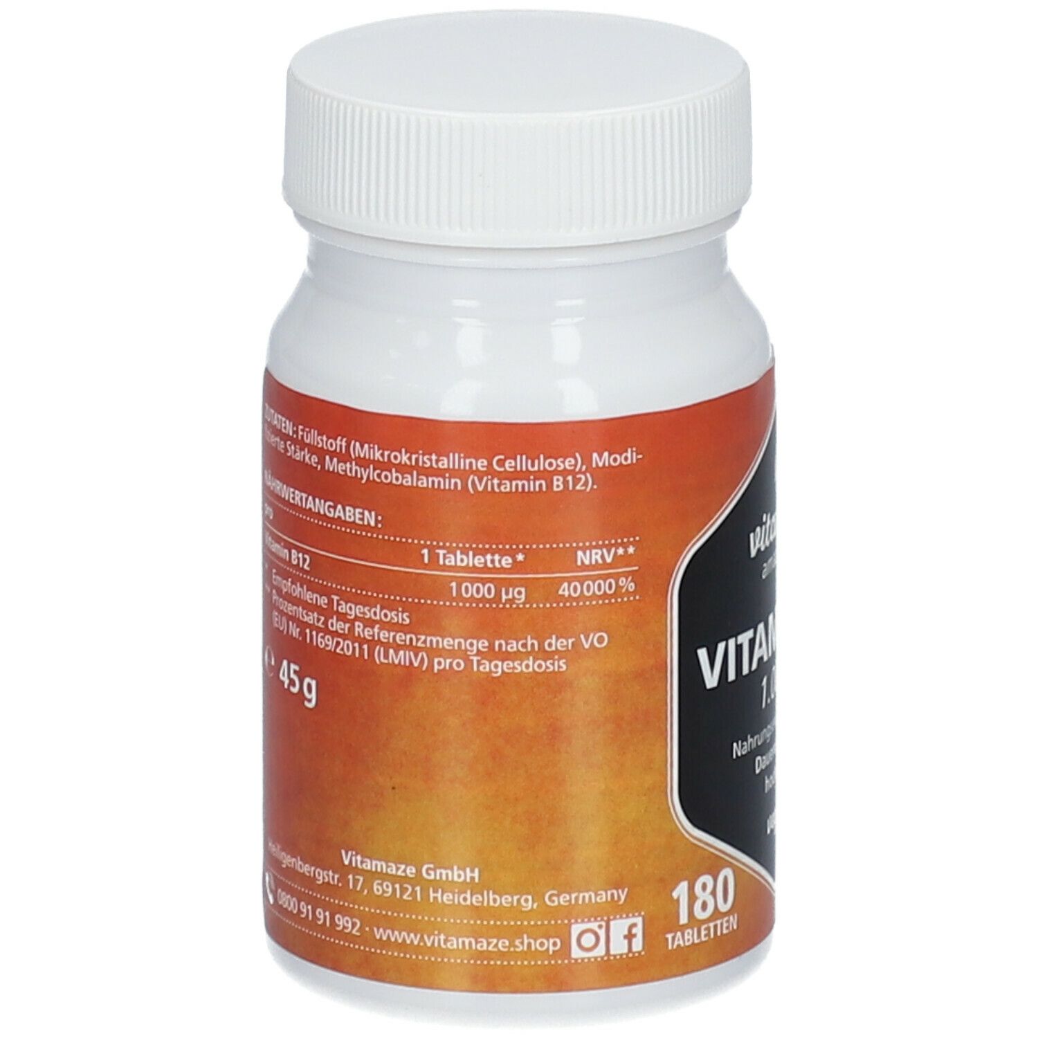 VITAMIN B12 1.000 µg hochdosiert vegan