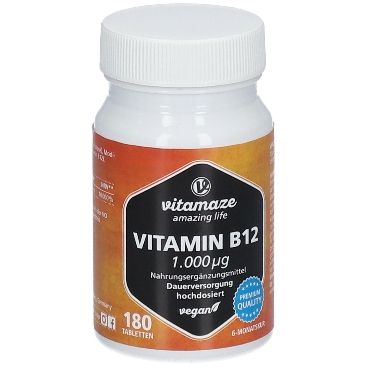 VITAMIN B12 1.000 µg hochdosiert vegan
