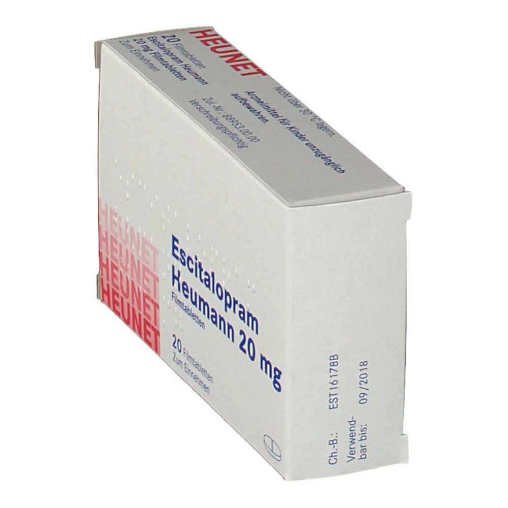 Escitalopram Heumann 20 mg Filmtabletten Heunet St