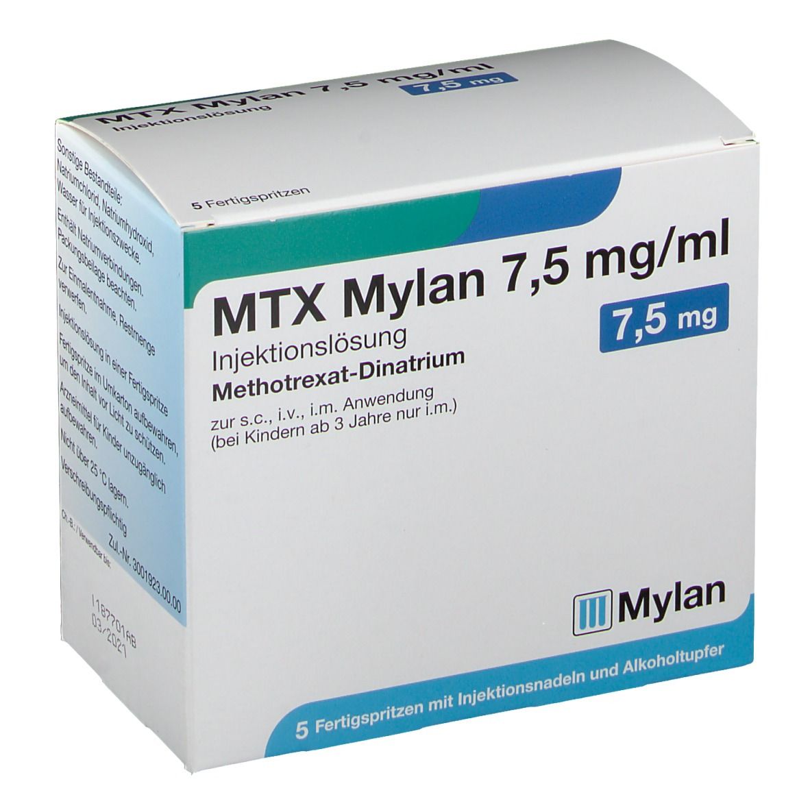 MTX Mylan 7,5 mg/ml 7,5 mg