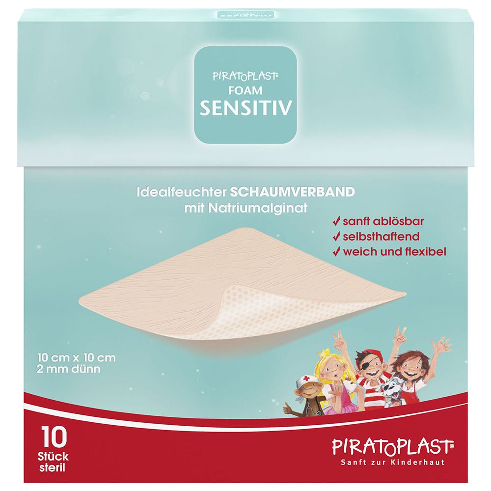 Piratoplast® Foam sensitive 10 x 10 cm steril