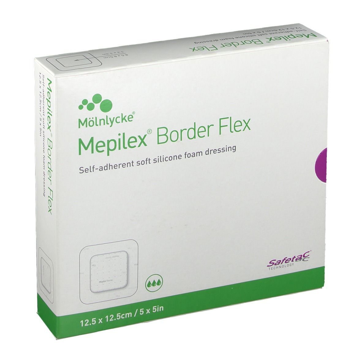 Mepilex Border Flex Schaumverb.haft.12,5x12,5 cm 10 St Verband
