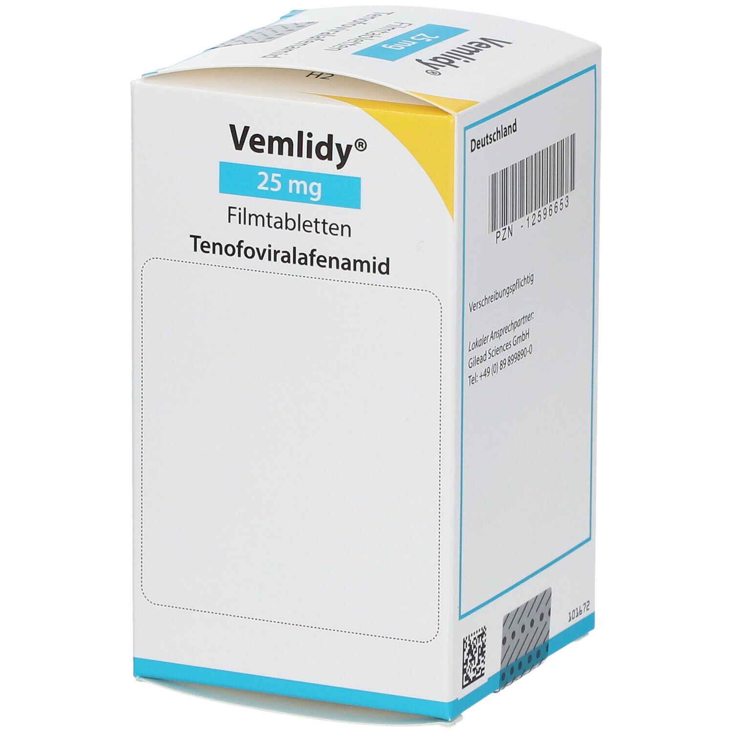 Vemlidy® 25 Mg 30 St Mit Dem E-Rezept Kaufen - Shop Apotheke